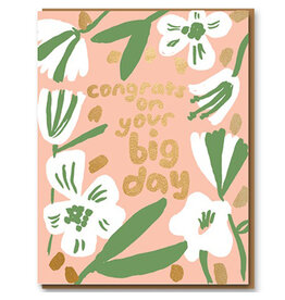 Eggpress Wenskaart - Big Day Congrats - Dubbele kaart + Envelop