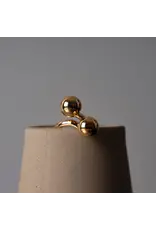 Murielle Perrotti Ring MP - Bold, Dubbele bol - Goud