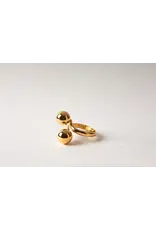 Murielle Perrotti Ring MP - Bold, Dubbele bol - Goud