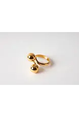 Murielle Perrotti Ring MP - Bold, Dubbele bol - Goud