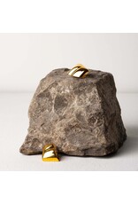 Murielle Perrotti Oorbel MP - Call me, Rechthoekig - Goud - Sym