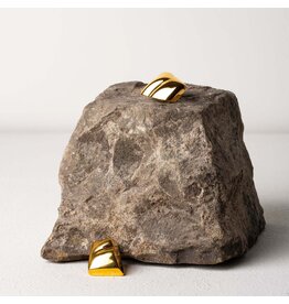 Murielle Perrotti Oorbel MP - Call me, Rechthoekig - Goud - Sym