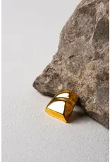 Murielle Perrotti Oorbel MP - Call me, Rechthoekig - Goud - Sym