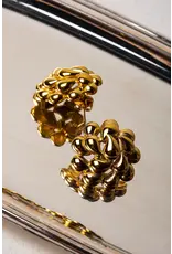 Murielle Perrotti Oorbel MP - Call me, Bloemvormig - Goud - Sym