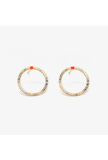 Judith Benita Oorbel Tadao - Ø 1,8 cm - Messing verguld -