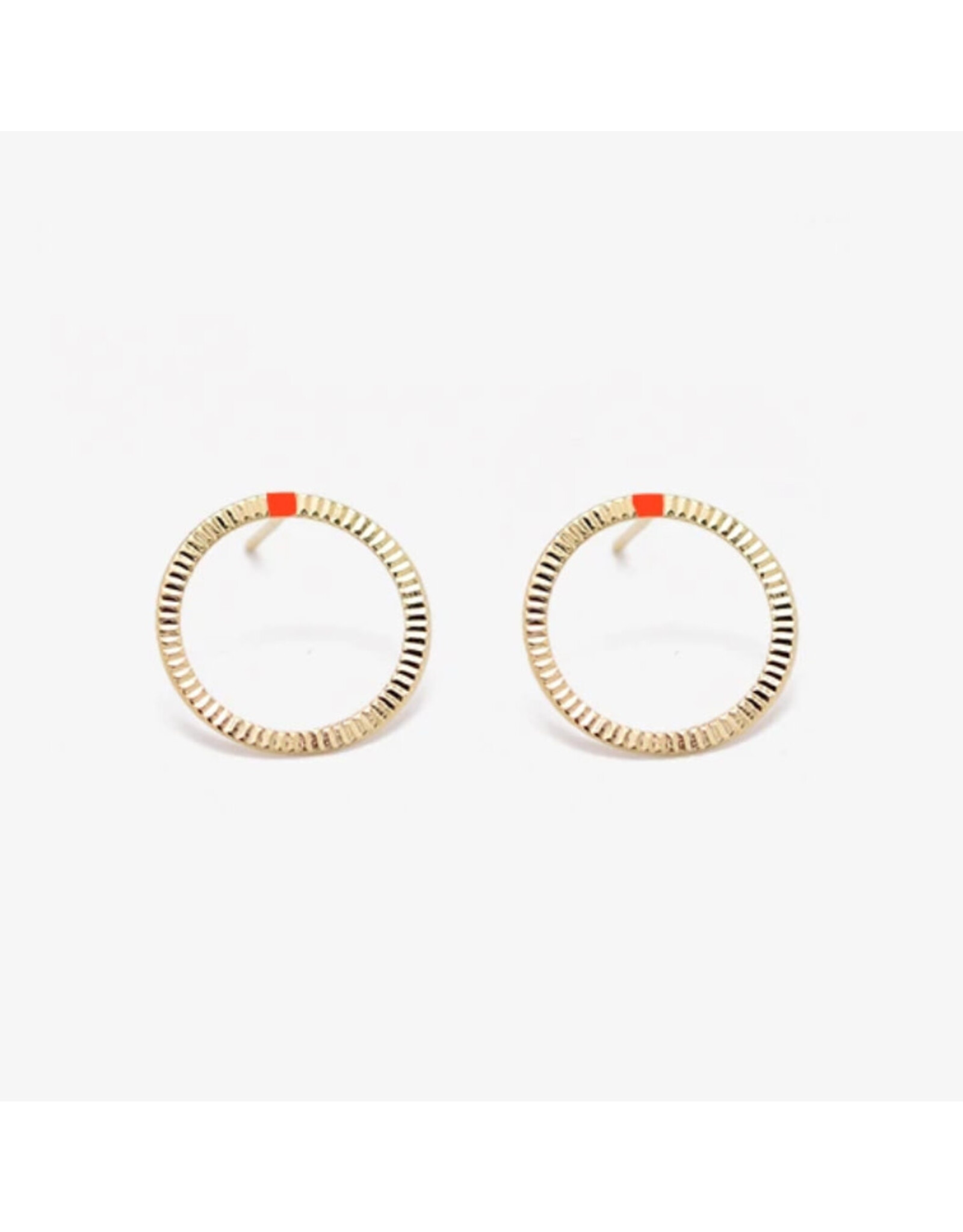 Judith Benita Oorbel Tadao - Ø 1,8 cm - Messing verguld -