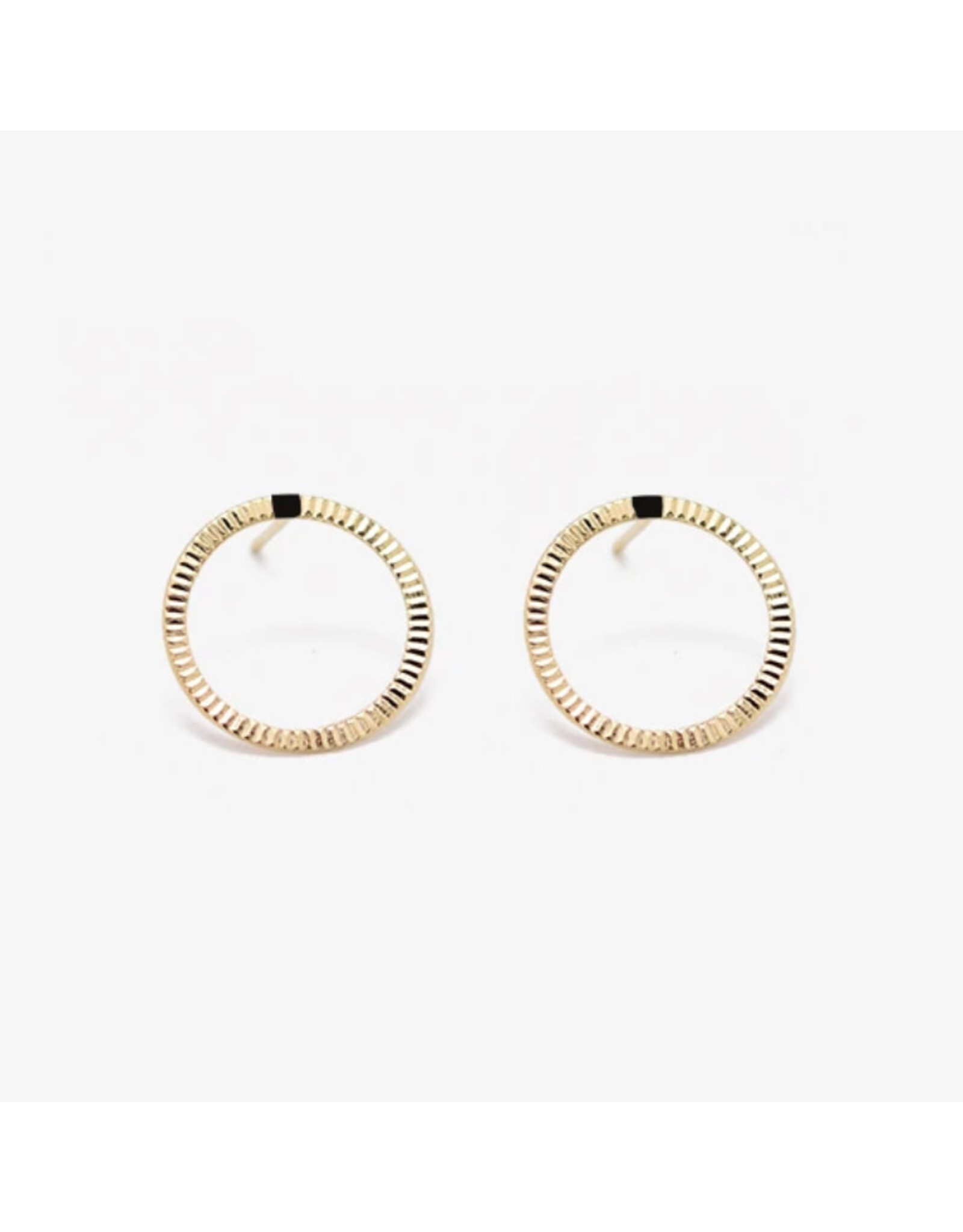 Judith Benita Oorbel Tadao - Ø 1,8 cm - Messing verguld -