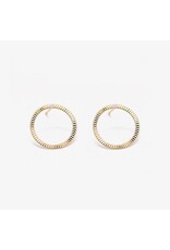 Judith Benita Oorbel Tadao - Ø 1,8 cm - Messing verguld -
