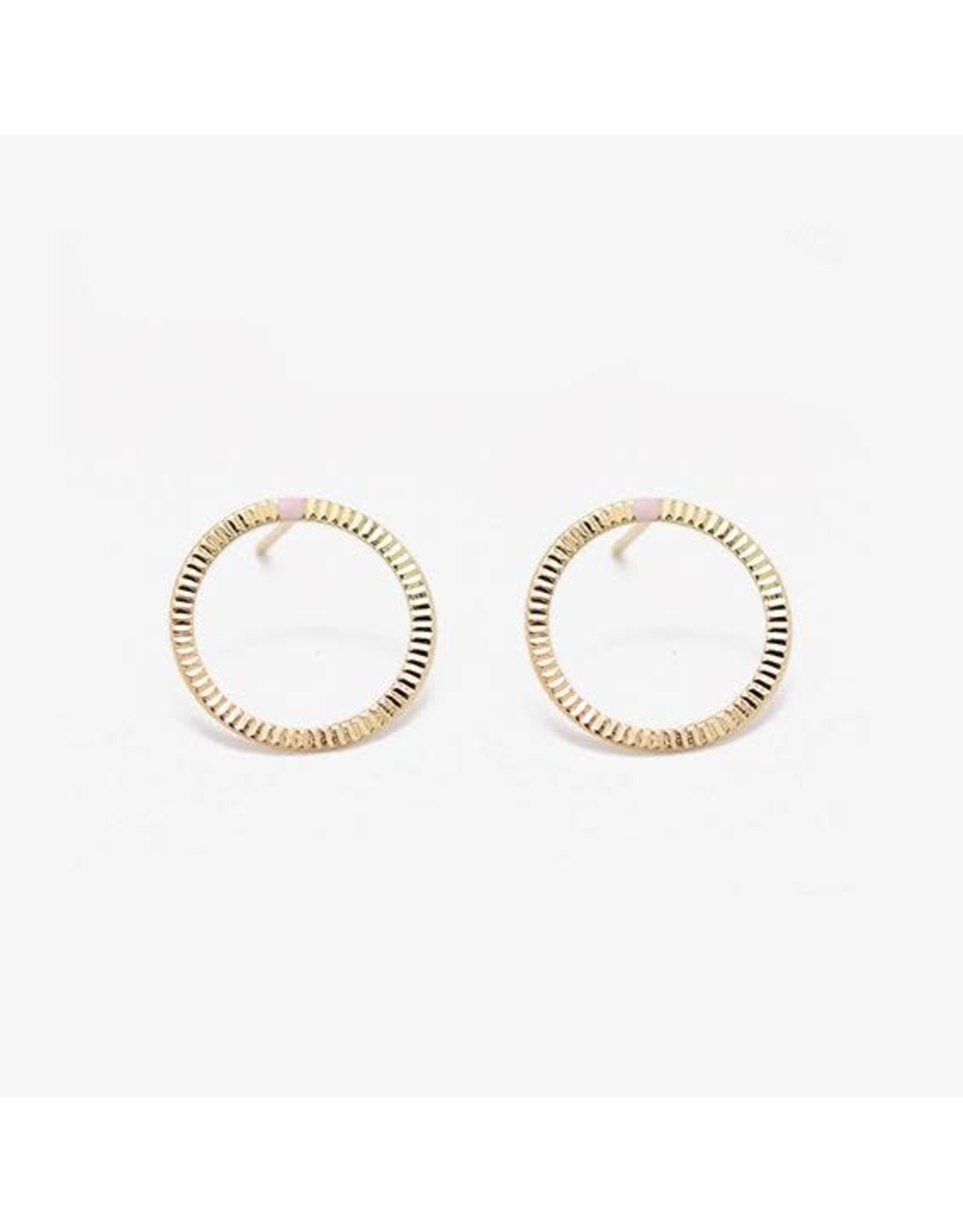 Judith Benita Oorbel Tadao - Ø 1,8 cm - Messing verguld -