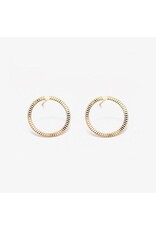 Judith Benita Oorbel Tadao - Ø 1,8 cm - Messing verguld -