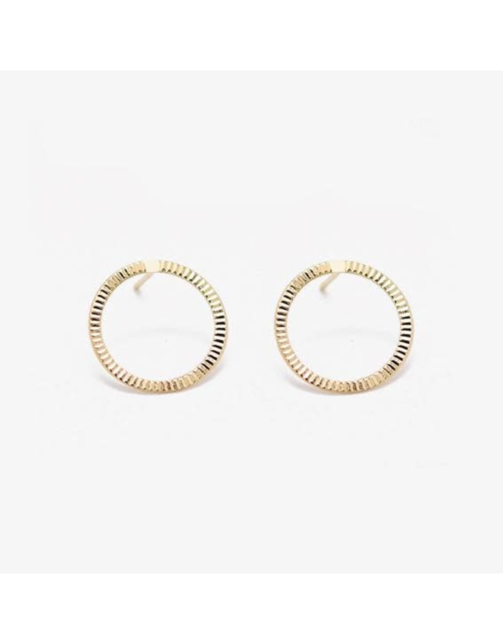 Judith Benita Oorbel Tadao - Ø 1,8 cm - Messing verguld -