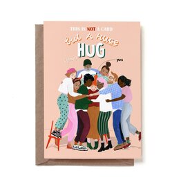 Reddish Design Wenskaart - Grouphug - Dubbele kaart + Envelope - 10 x 15cm