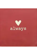 Yett Tegeltje - Always, Roze/Crème - 10x10