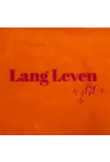 Yett Tegeltje - Lang leven jij, Oranje/Rood - 10x10