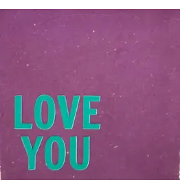Yett Tegeltje - Love you, Lila/Aqua - 10x10