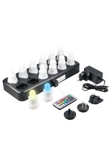 Duni Led Lampjes Oplaadbaar - Warm Wit & Color - 12 st