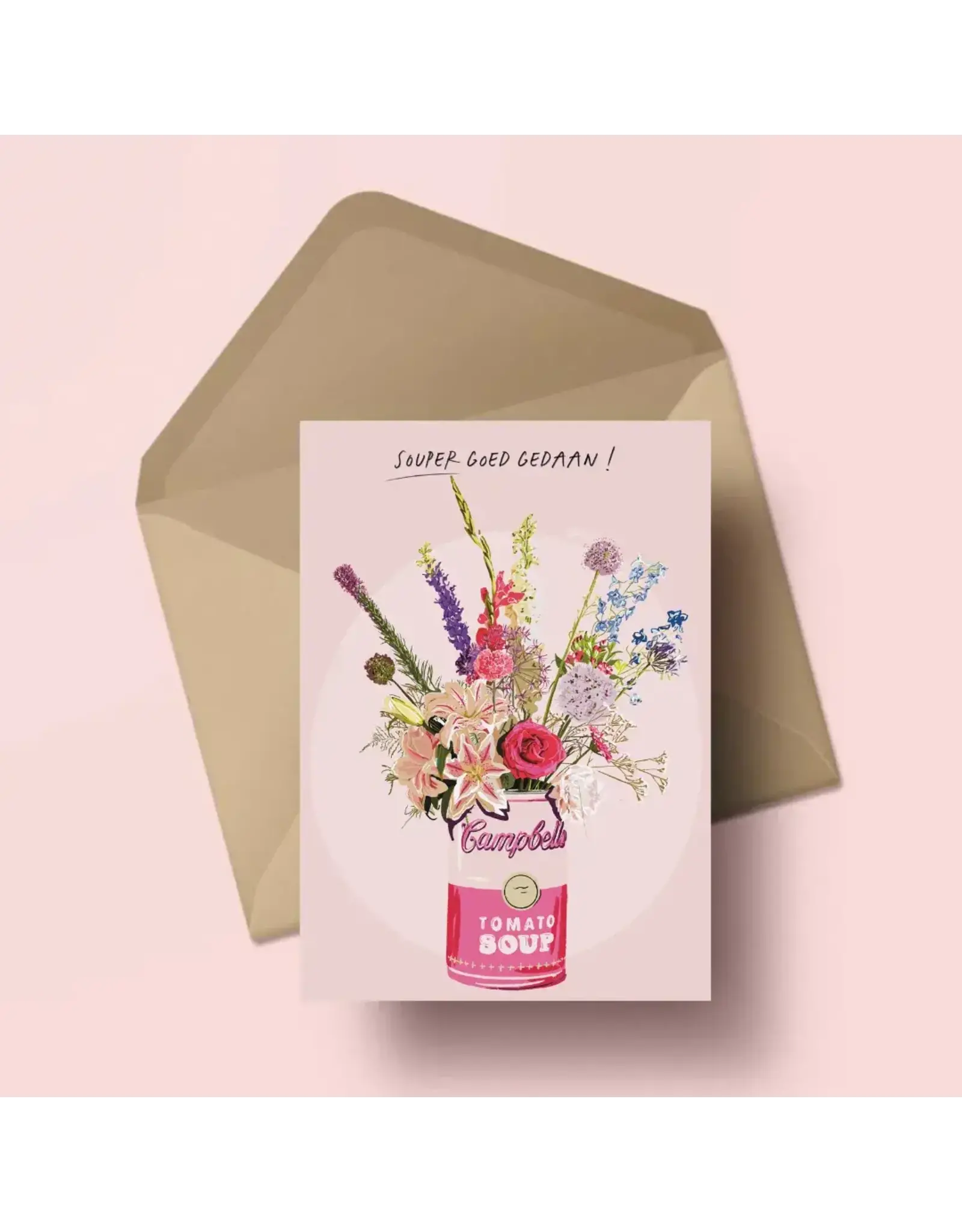 Atelier Moomade Wenskaart - Souper goed gedaan - Postkaart + Envelop