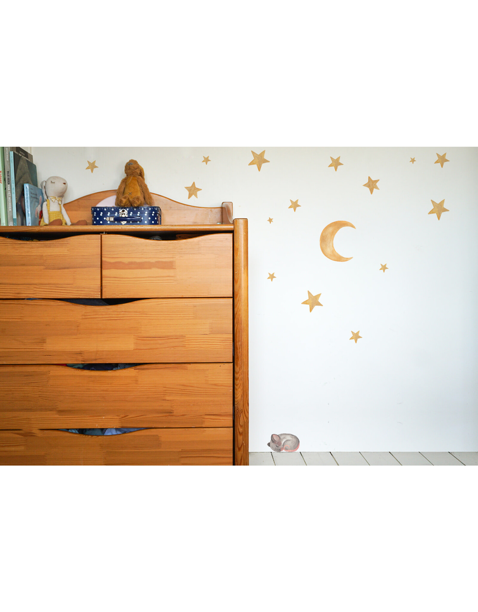 Lotte Drouen Muursticker M - Maan en Sterren
