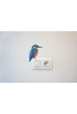 Lotte Drouen Muursticker S - Ijsvogel
