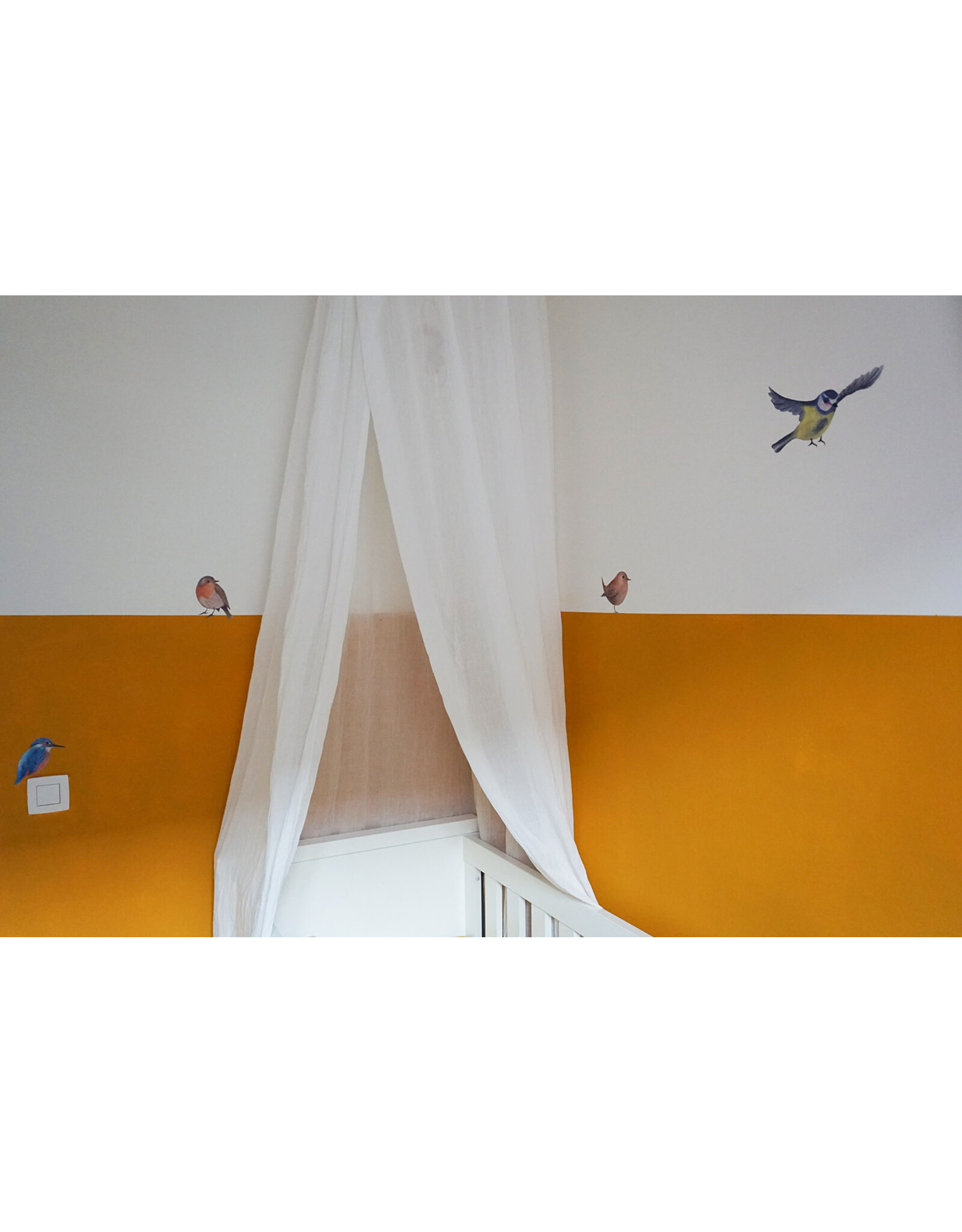 Lotte Drouen Muursticker S - Ijsvogel