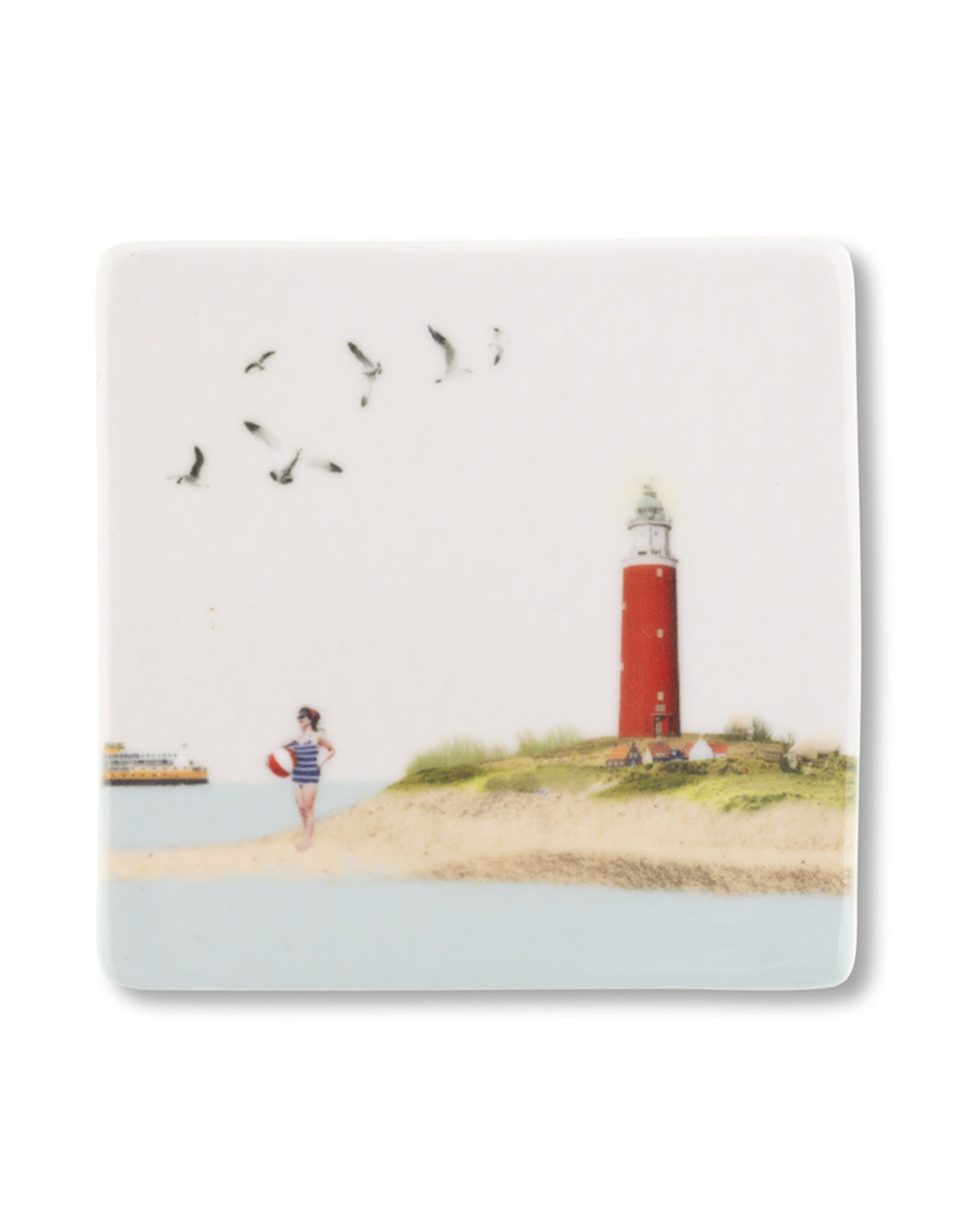 Storytiles Mini Tegel / Magneet -  Terug van Texel - 5 x 5 cm