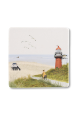 Storytiles Mini Tegel / Magneet - Fietsend op Vlieland - 5 x 5 cm