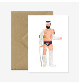 All The Ways to Say Wenskaart - Super Hero, Recovery - Dubbele kaart + Envelop