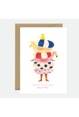 All The Ways to Say Wenskaart - Pool Party Bday - Dubbele kaart + Envelop