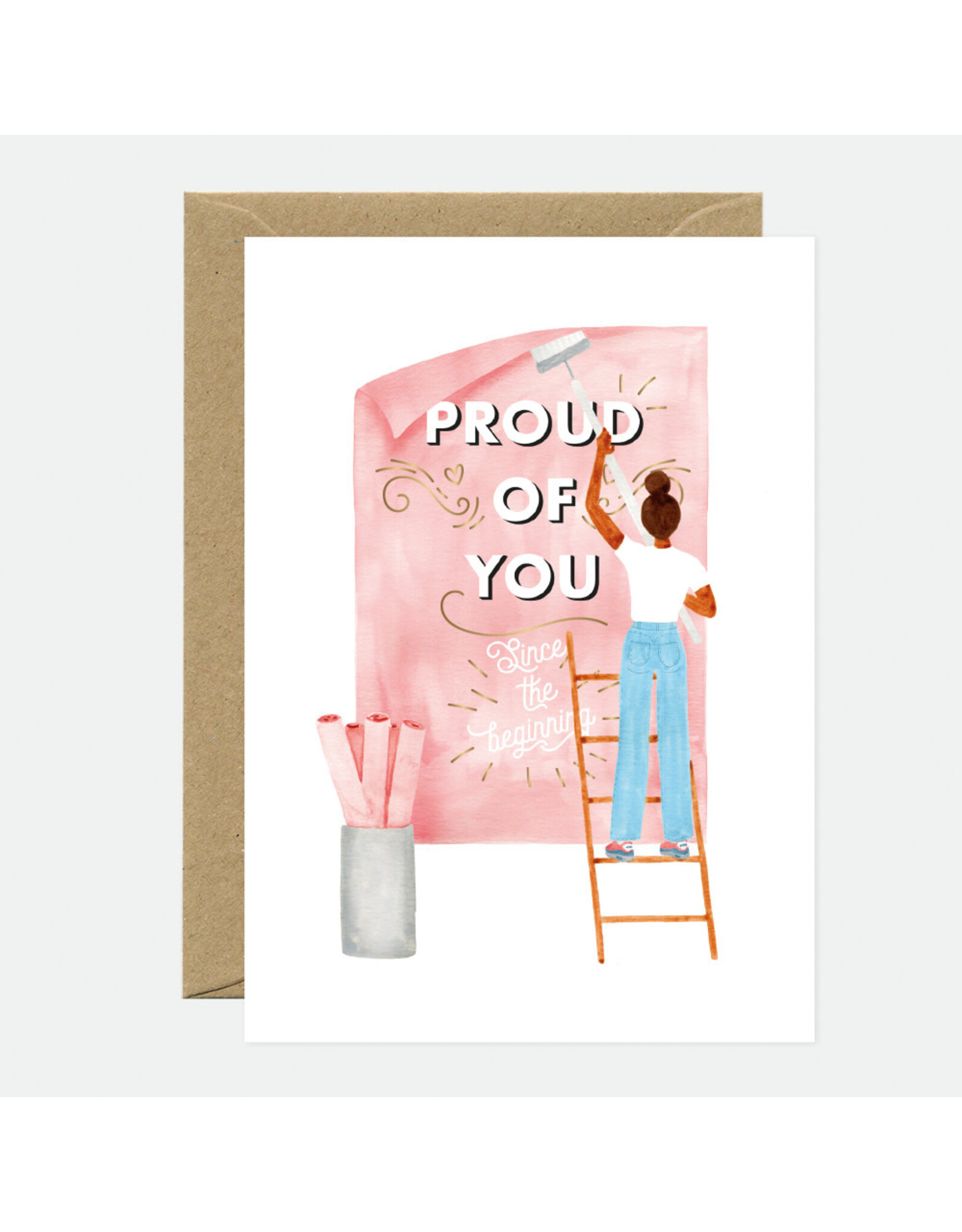 All The Ways to Say Wenskaart - Proud of you, Gold - Dubbele kaart + Envelop