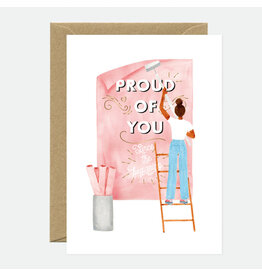 All The Ways to Say Wenskaart - Proud of you, Gold - Dubbele kaart + Envelop