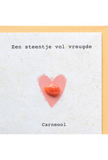Sidedish Wenskaart - Edelsteen, Carneool - Dubbele kaart + Envelop