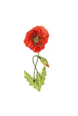 Trovelore Broche - Field Poppy - 9x4cm