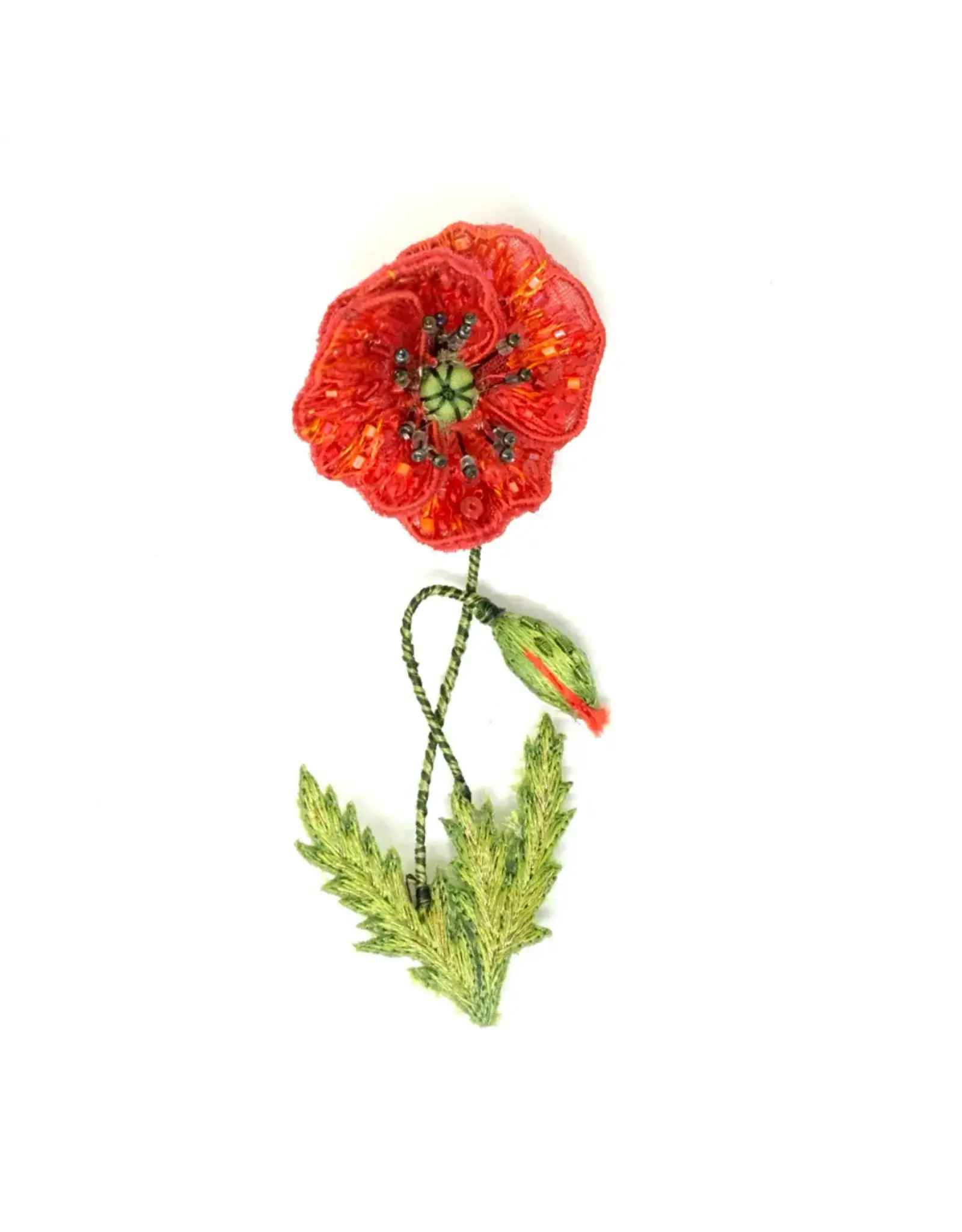 Trovelore Broche - Field Poppy - 9x4cm
