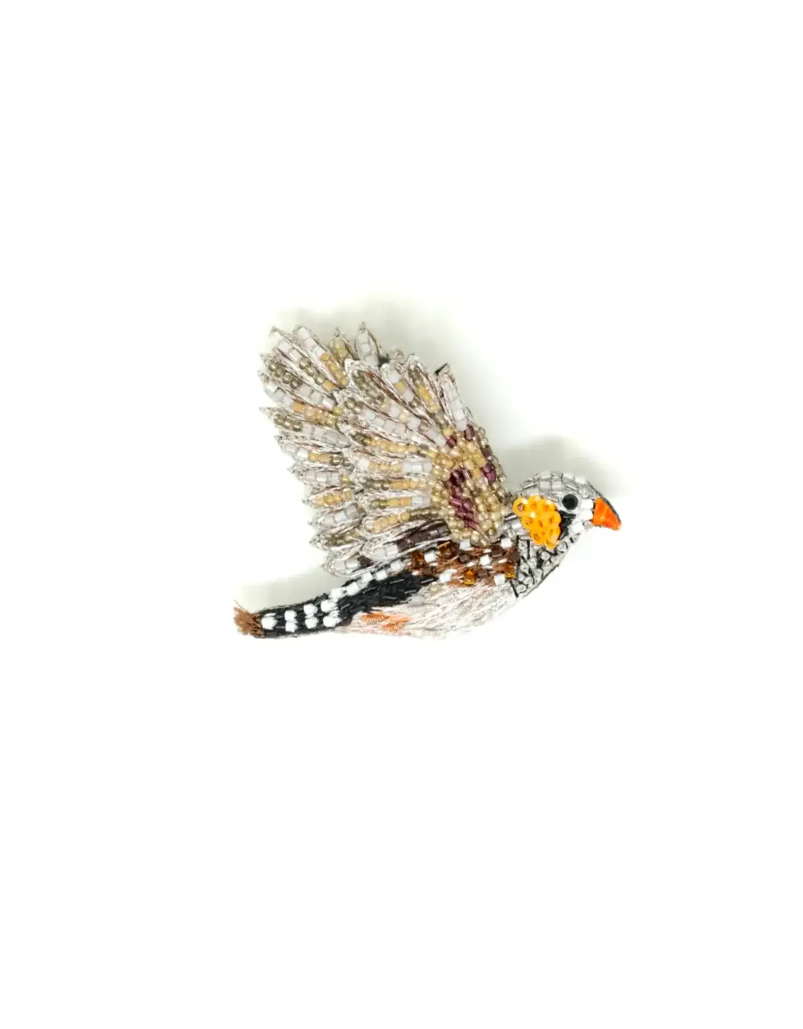 Trovelore Broche - Zebra Finch - 5x5cm