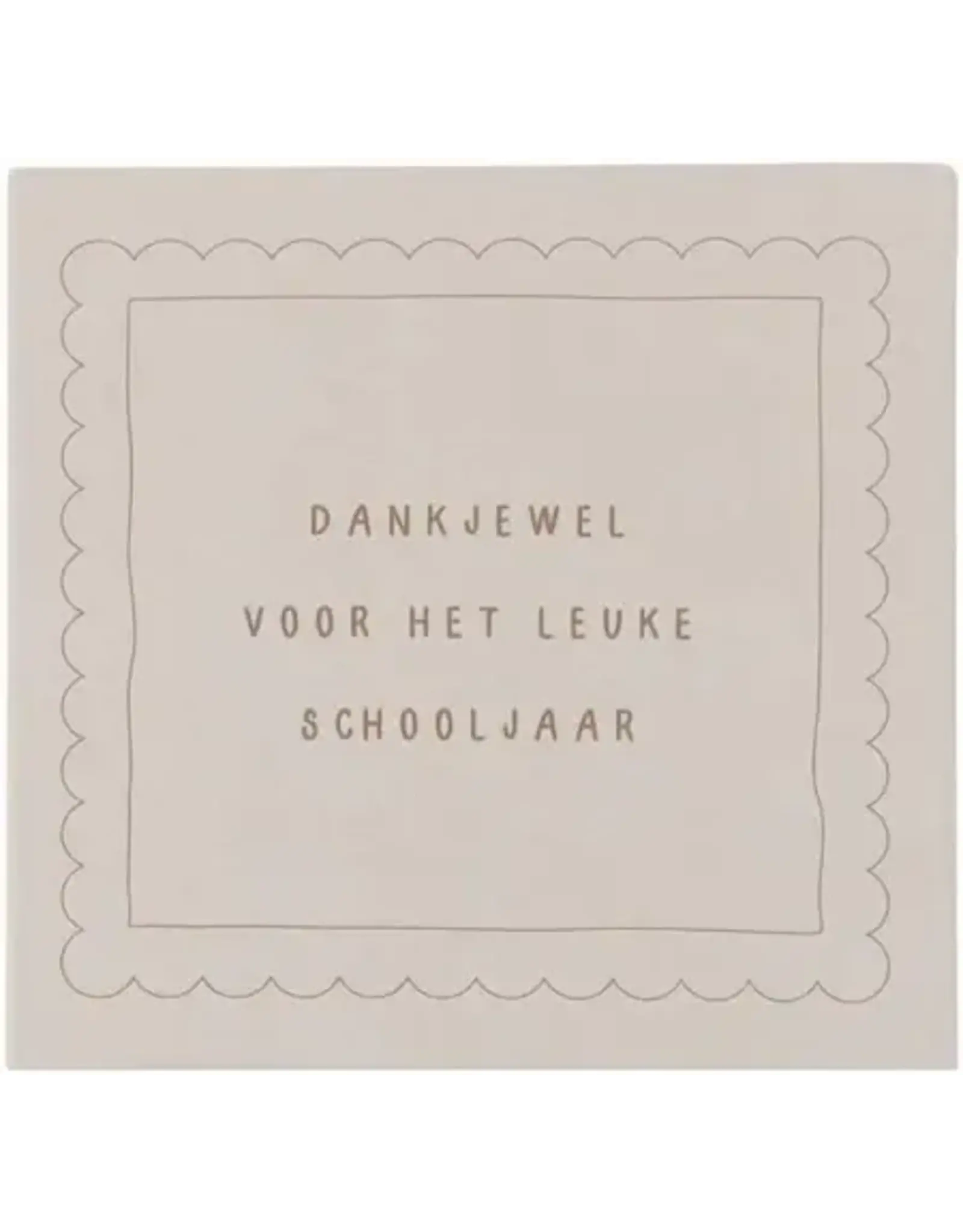 Zusss Geurkaars in wikkel,  Dankjewel voor het leuke schooljaar