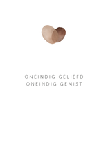 Roosmarijn Knijnenburg Troostkaartje - Oneindig geliefd, oneindig gemist - A7