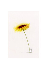 Lieve Claesen Wenskaart - Zonnebloem - Dubbele kaart + Envelop