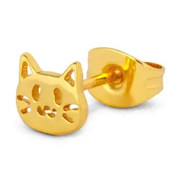 Lulu Copenhagen Oorbel Stud - Kitty - Goud - Single
