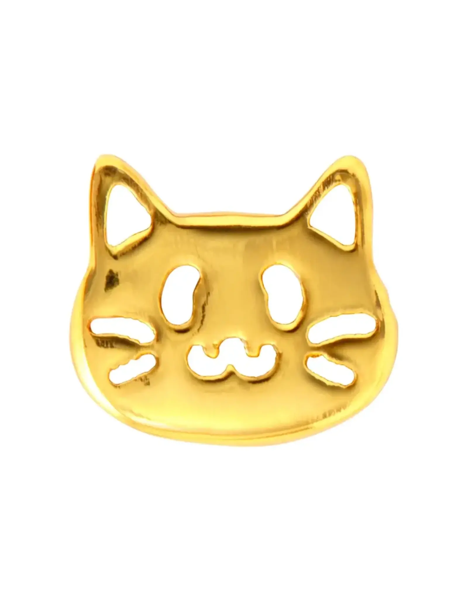 Lulu Copenhagen Oorbel Stud - Kitty - Goud - Single