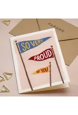 Paper Parade Stationers Wenskaart - Proud of you - Dubbele kaart + Envelop
