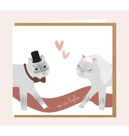 Studio Mie Wenskaart - Op de liefde - 12,5 x 14 cm