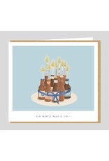 Studio Mie Wenskaart - Een taartje naar je zin - 12,5 x 14 cm