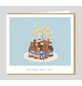Studio Mie Wenskaart - Een taartje naar je zin - 12,5 x 14 cm Studio Mie Wenskaart - Een taartje naar je zin - 12,5 x 14 cm