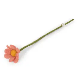 Gry & Sif Vilten Bloem - Anemoon - Dusty Red - 32cm