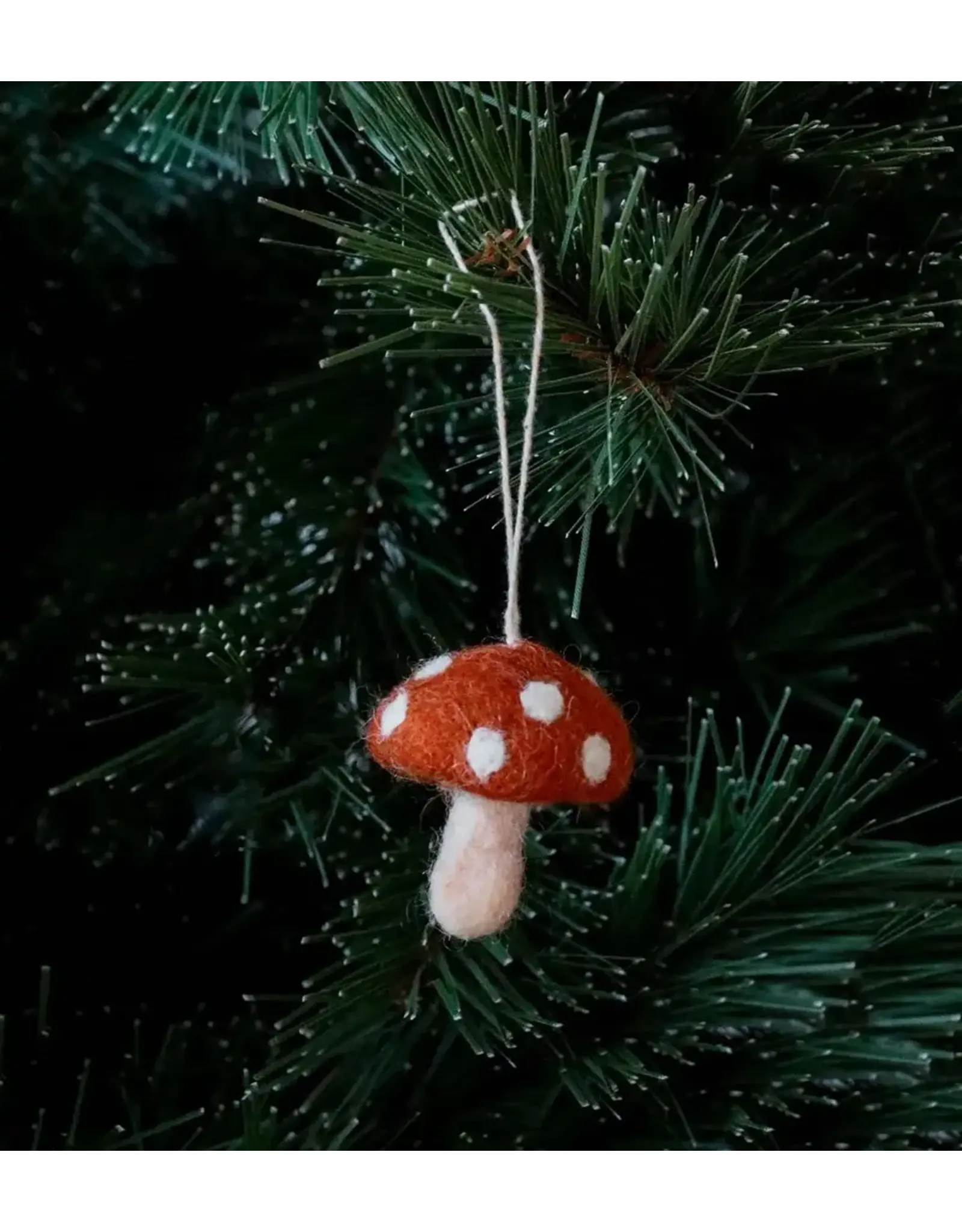 Gry & Sif Mini Paddenstoelen Rood - 5st - 5cm