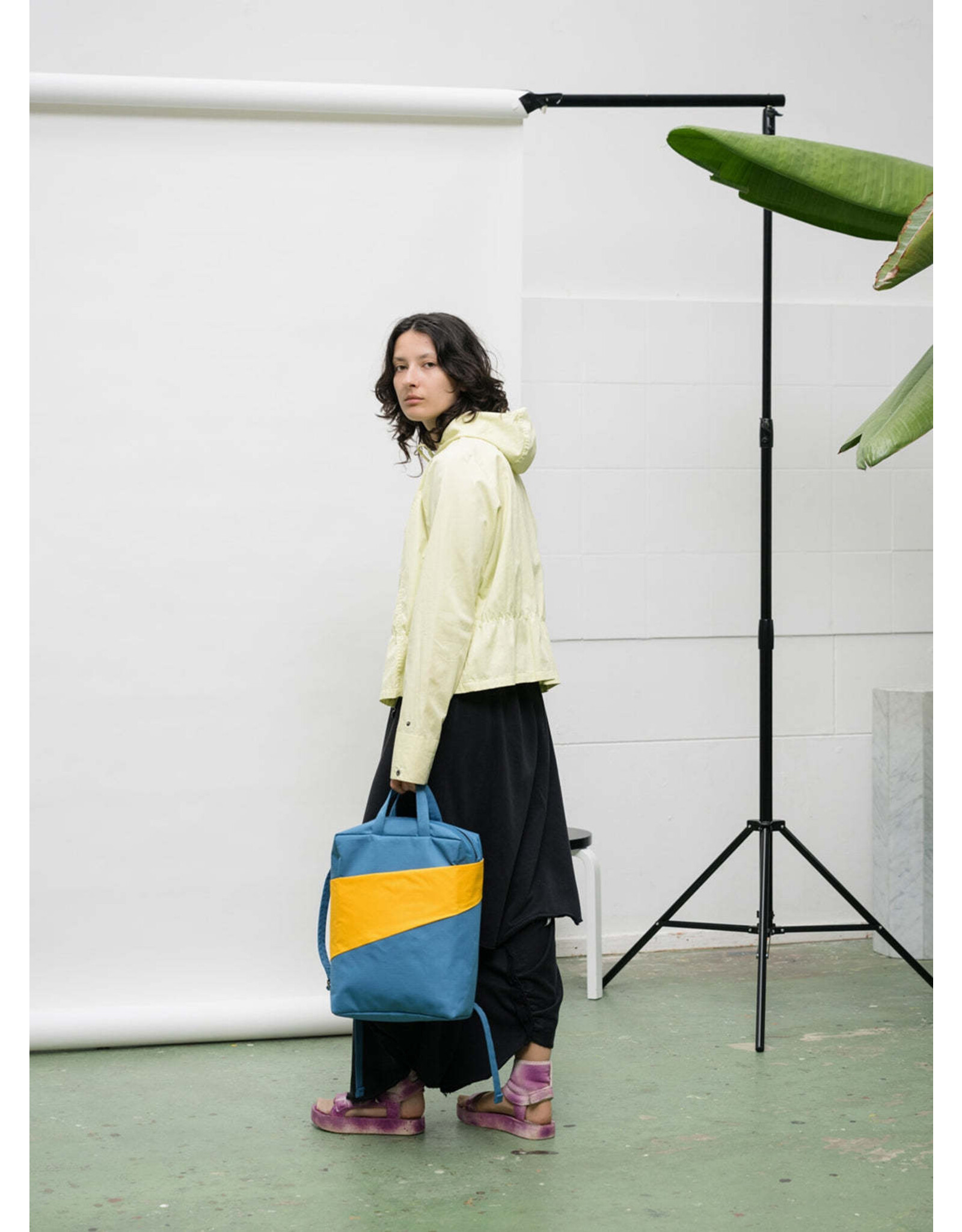 Susan Bijl Backpack, Dark Petrol & Cheese - One size