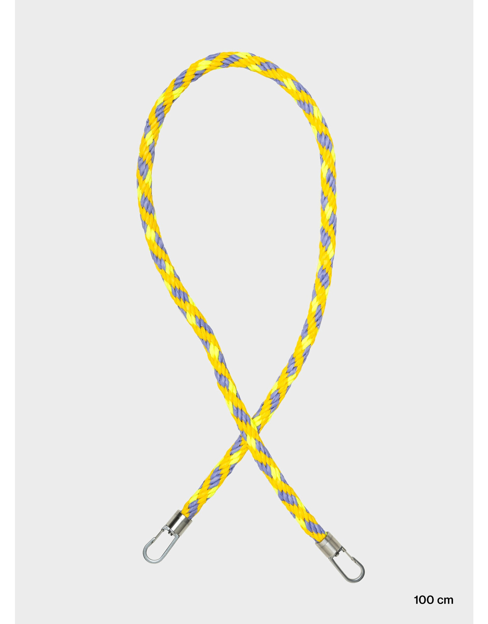 Susan Bijl Kumihimo Strap, Treble & Fluo Yellow - 100cm