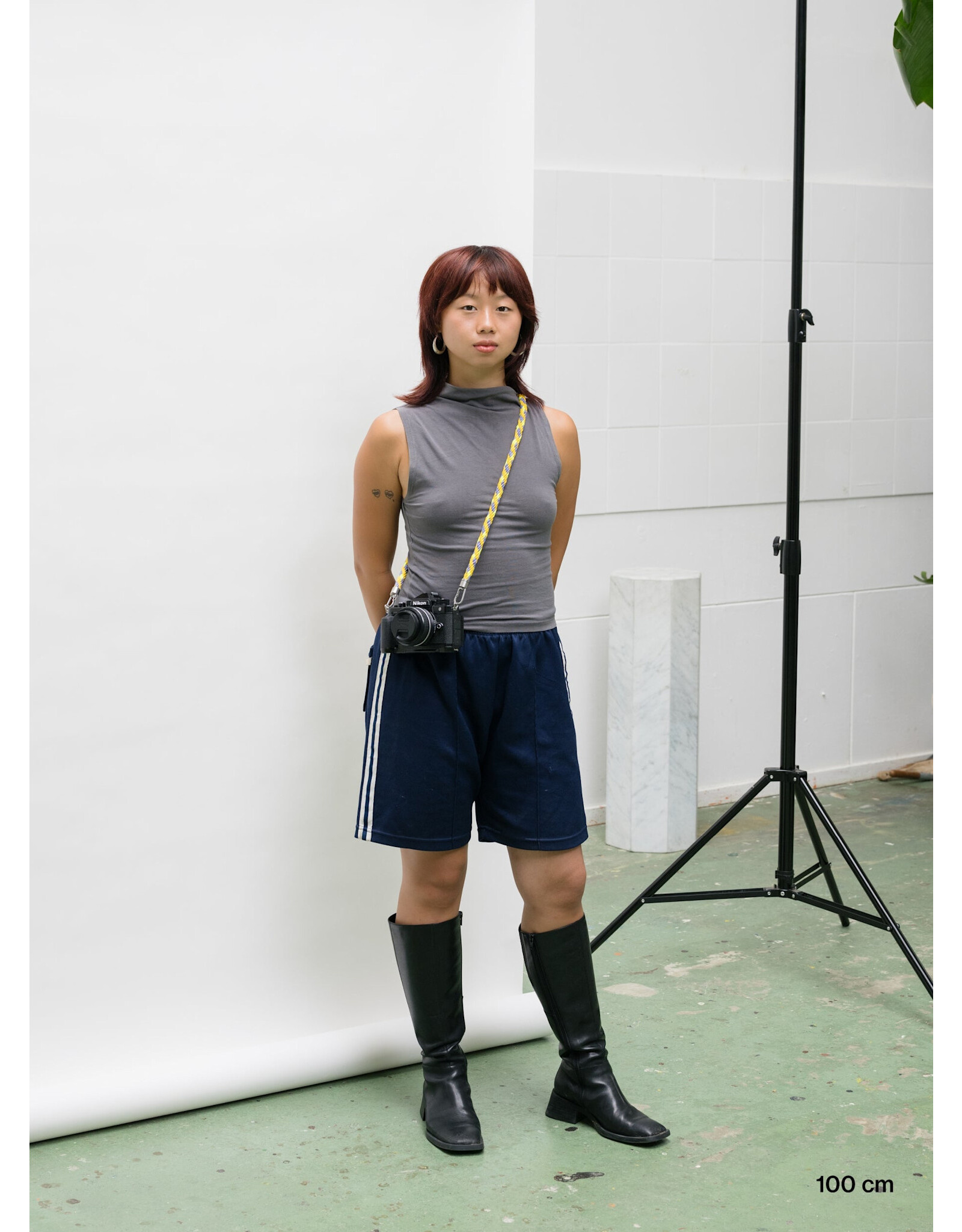 Susan Bijl Kumihimo Strap, Treble & Fluo Yellow - 100cm