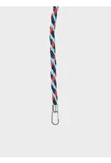 Susan Bijl Kumihimo Strap, Water & Red Alert - 100cm