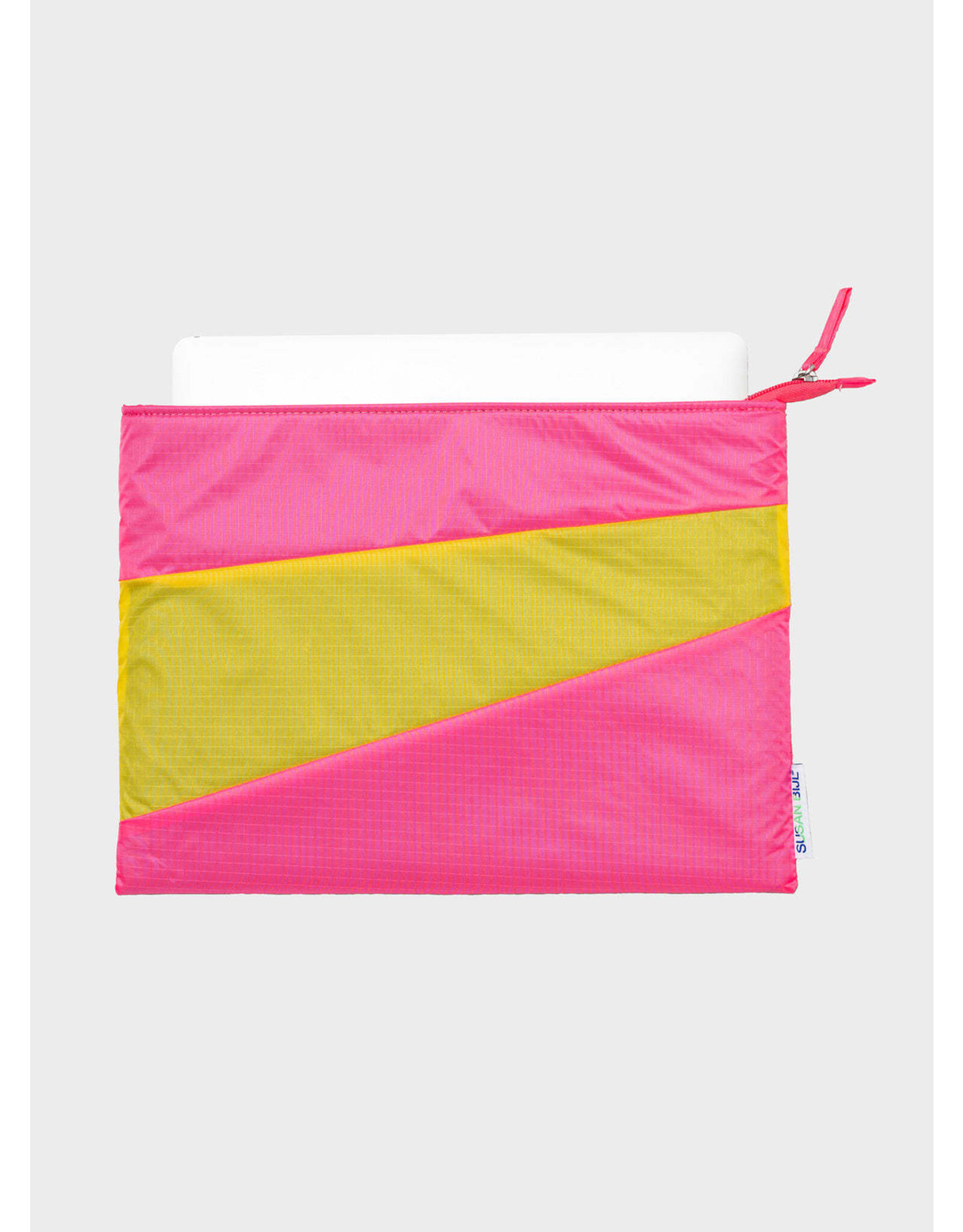 Susan Bijl Protectable, Fluo Pink & Tv Yellow - 13inch, 35 x 25,5 x 2,5cm